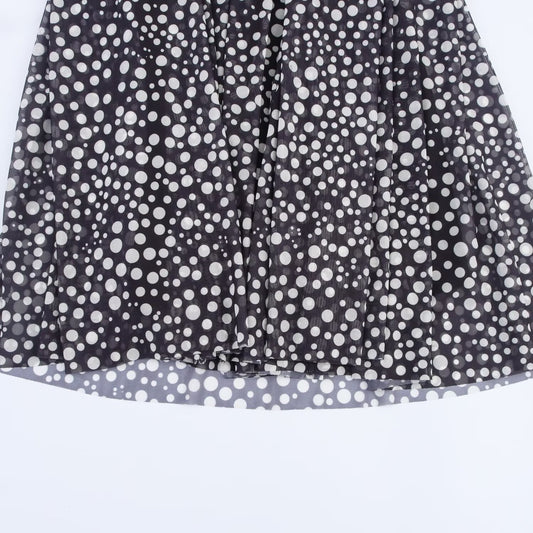 Women's European and American style polka dot backless halter neck lace up dress